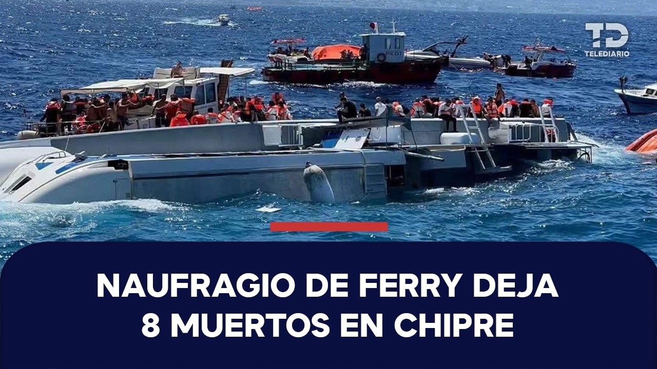 Ferry naufraga con casi 300 pasajeros a bordo al norte de Chipre; reportan al menos 8 muertos