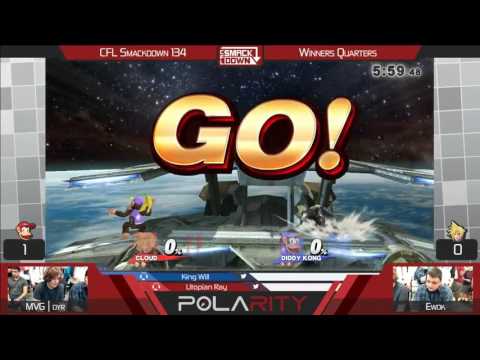 CFL Smackdown 134 WiiU - MVG | Dyr (Diddy Kong) vs Ewok (Cloud) - Winners Quarters