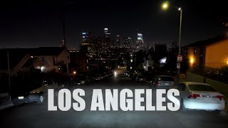 Downtown LA Sunday Night Drive 4K HDR 🚗 | Los Angeles Nightlife & City Lights Tour