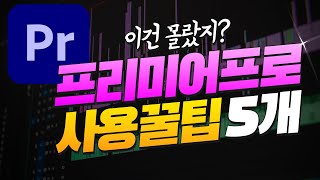 알아두면 쓸모있는 프리미어프로 5가지 꿀팁! 당신의 편집속도를 올려보세요! [편집하는여자]