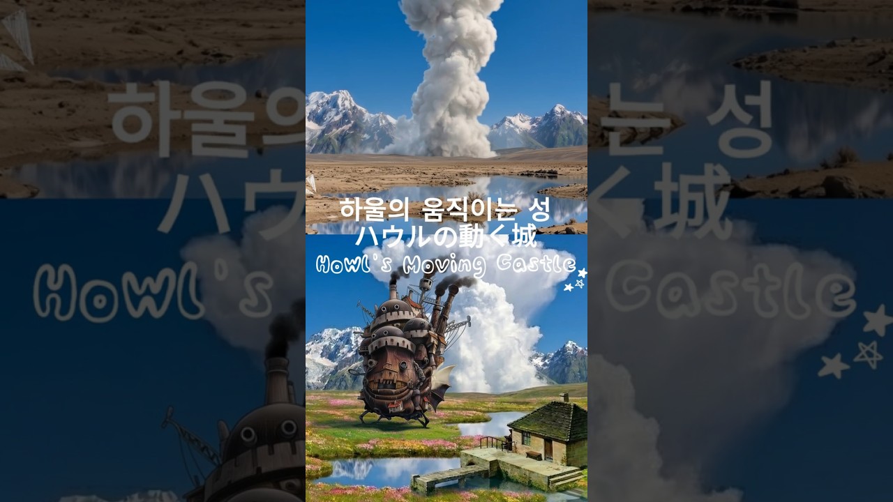 [Howl's Moving Castle]하울의 움직이는 성 건설 현장 🏗️⚙️/Building Howl's Moving Castle/ 荒れ地に「ハウルの動く城」を建設する実際の現場