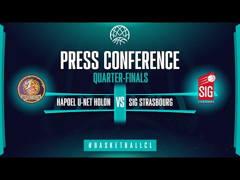 Hapoel U-net Holon v SIG Strasbourg - Press Conference | Basketball Champions League 2021-22