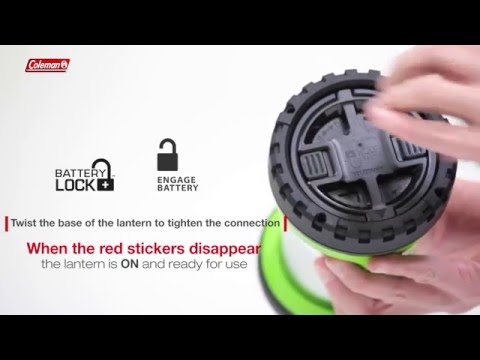 Coleman® BatteryLock™ Push+ 200 LED Lantern - EN