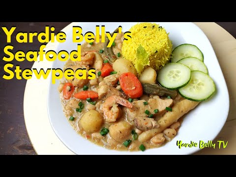 DELICIOUS SEAFOOD STEW PEAS | JAMAICAN STYLE | SEAFOOD STEW PEAS RECIPE