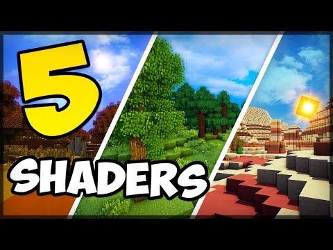 ✔ TOP 5  SHADERS LEVES PARA MINECRAFT! (SEM LAG) Video