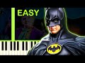 BATMAN 1989 THEME - EASY Piano Tutorial