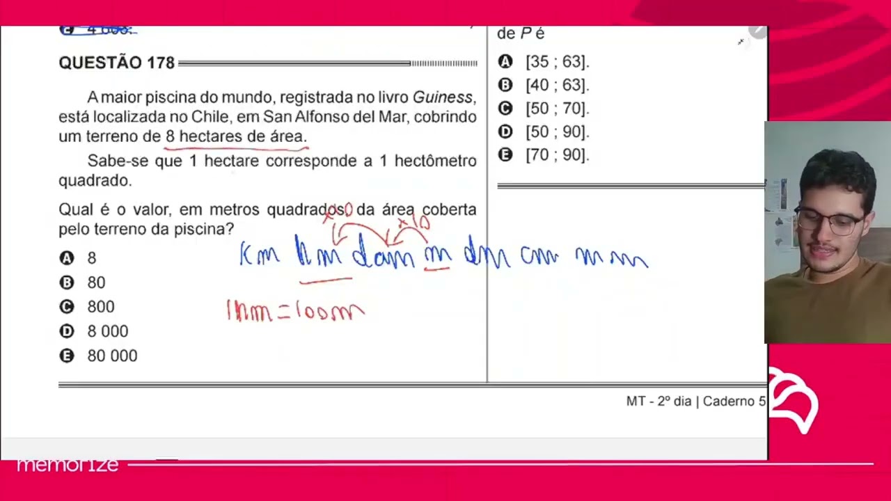 Resolução em Vídeo — Questão 173 ENEM 2014