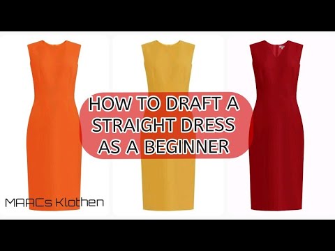 Como fazer um vestido reto como iniciante