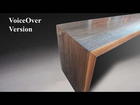 Building a mitered modern waterfall bench
