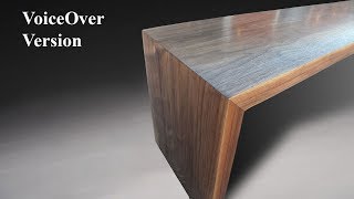 Building a mitered modern waterfall bench