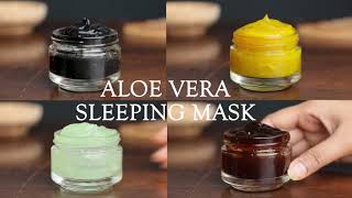 4 Overnight aloe vera masks for clear skin - turmeric, coffee, tea tree & charcoal mask
