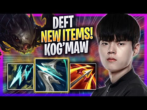DEFT TRIES KOG'MAW WITH NEW ITEMS! - DK Deft Plays Kog'maw ADC vs Aphelios! | Season 2023