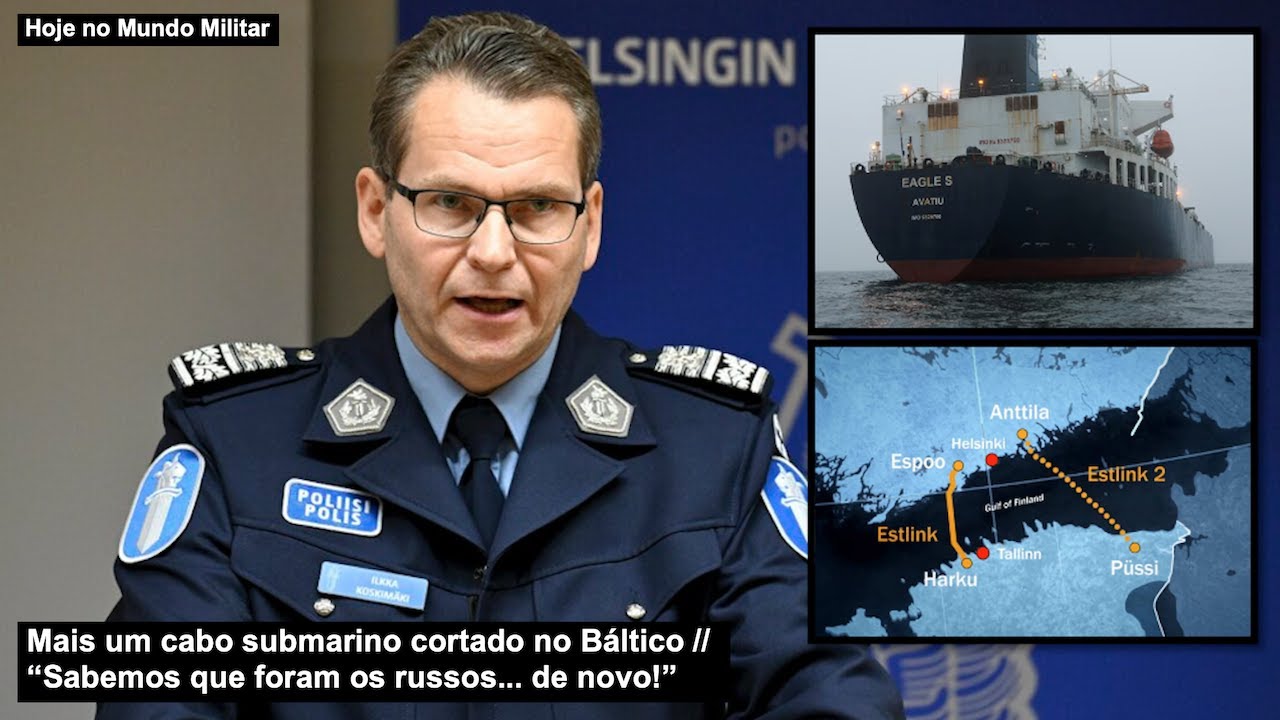 Mais um cabo submarino cortado no Báltico – “Sabemos que foram os russos... de novo!”