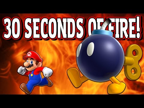 Super Mario Maker {Level Showcase} 30 Seconds of Fire!