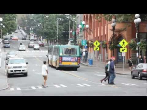 King County Metro and Community Transit Swift bus action - New Flyer Industries new and old