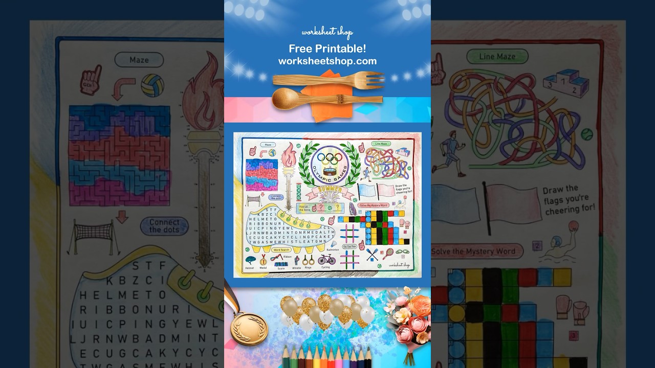 Keep The Olympics Spirit Alive With A Fun Activity Sheet! Get Free Printable Coloring Page!