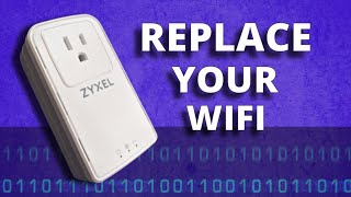 Replace your WiFi with the Zyxel Powerline Adaptor for faster internet speed!
