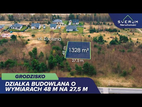 Działka na Sprzedaż, 1328m2, Grodzisko - video thumb