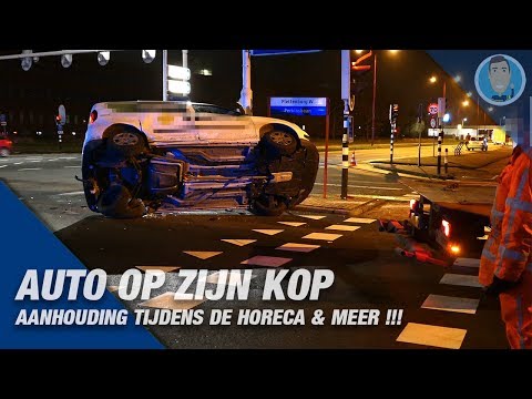 AUTO OP ZIJN KOP | AANHOUDING VERDACHTE IN DE HORECA | POLITIE