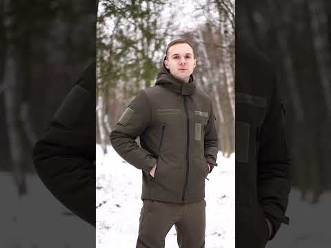 Костюм софтшелл мужской зимний тактический до -20°с куртка мужская зимняя штаны softshell на флисе зима хаки - фото 1 - id-p2005530897