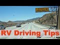 RV Driving Tips Grades Gears Brakes