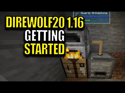 Minecraft Direwolf20 Modpack 1.16 Ep 1 - Getting Started