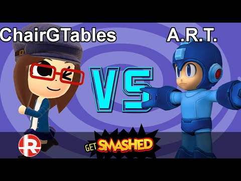 ChairGTables (Mii Swordfighter) vs A.R.T. (Megaman) - Get Smashed #2 Barcade Ultimate
