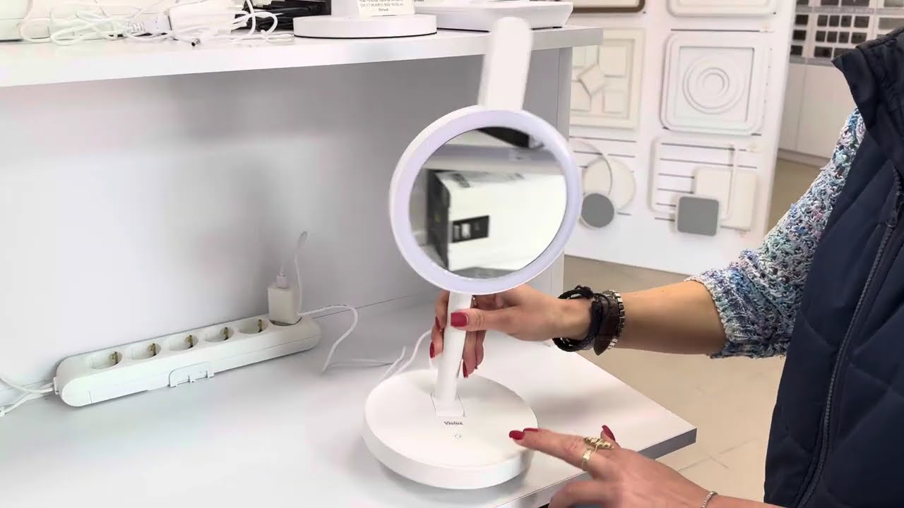 Настольная лампа аккумуляторная LED BARBIE 9W 400LM 4200K белый Violux 540002