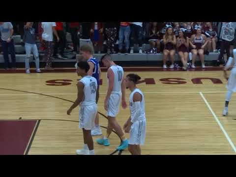 Mike Dunne hits a three as he is fouled to give Matawan the lead