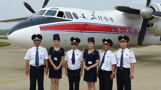 preview picture of video 'Air Koryo An-24 takeoff approach landing cockpit @ FNJ Pyongyang Airport'