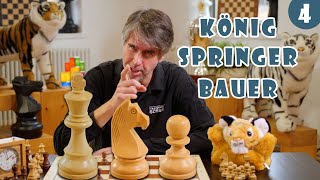Die Schachfiguren Teil 2: König, Springer & Bauer