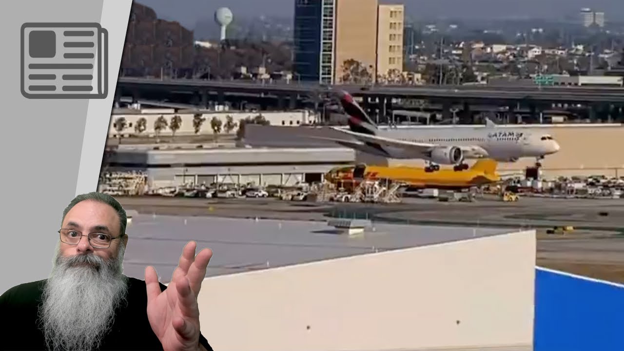 BOEING 787 da LATAM faz POUSO de EMERGÊNCIA em LOS ANGELES com PROBLEMA SIMILAR ao INDIANO