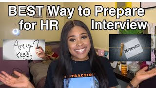 BEST Way to Prepare for an HR Internship Interview | Secure that Job Series