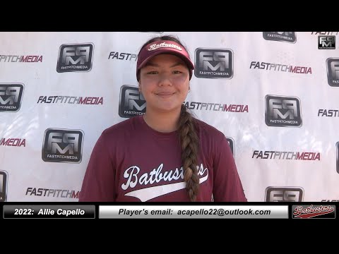 2022 Allie Capello committed Pacific University Third Base Softball Player Skills Video - Batbusters