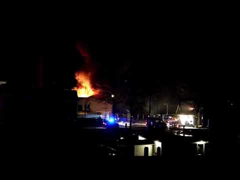 Grote uitslaande brand in Heusden