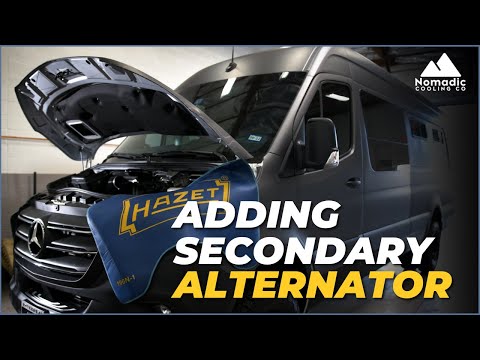 MERCEDES SPRINTER SECONDARY ALTERNATOR I NOMADIC COOLING I VAN LIFE I OVERLAND RIG