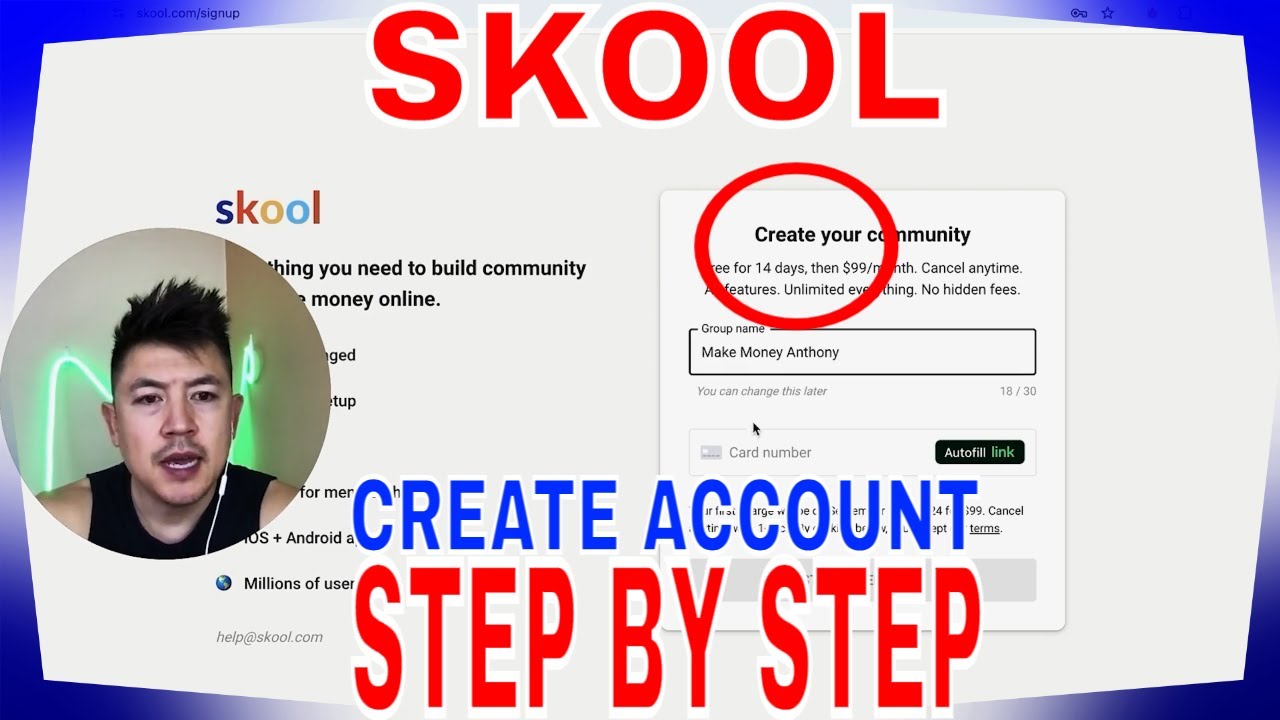 ✅  How to Sign Up Create Skool Account 🔴