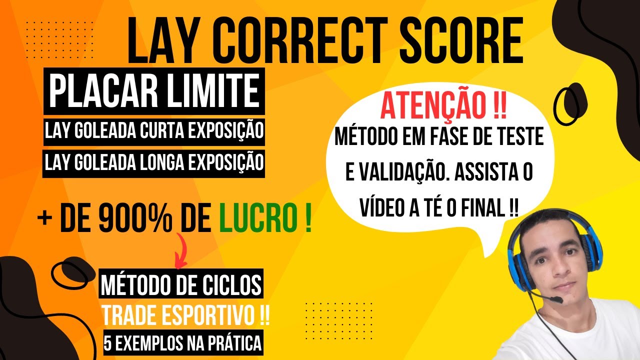 Lay Correct Score - Trade Esportivo