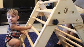 Making a Climbing Structure for Toddlers (Pikler Triangle)