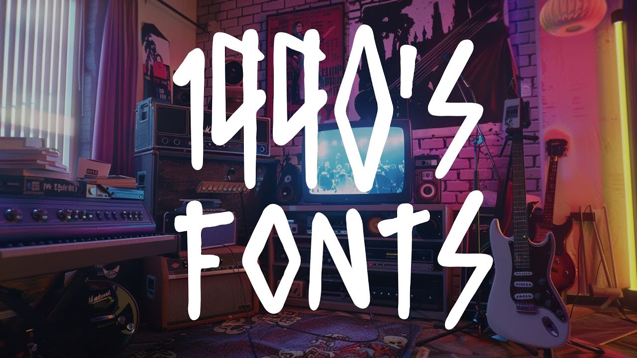 Rediscover the 1990s: 15 Nostalgic Fonts for Modern Designers!