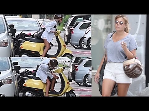 Dorodna Wierzbicka na skuterze