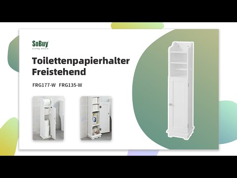 Toilettenpapierhalter FRG177-W Weiß - Holzwerkstoff - 20 x 100 x 20 cm
