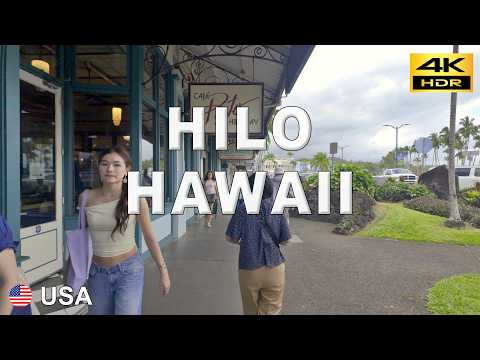 Hilo, Hawaii - 4K Walking Tour | Big Island  USA 🇺🇸 Dec 2024 [4K HDR]