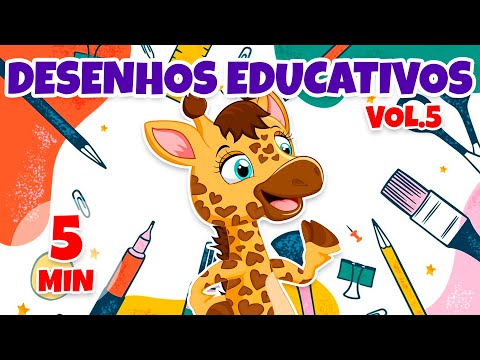 Desenhos Educativos Vol. 5 - Giramille 5 min | Desenho Animado Musical