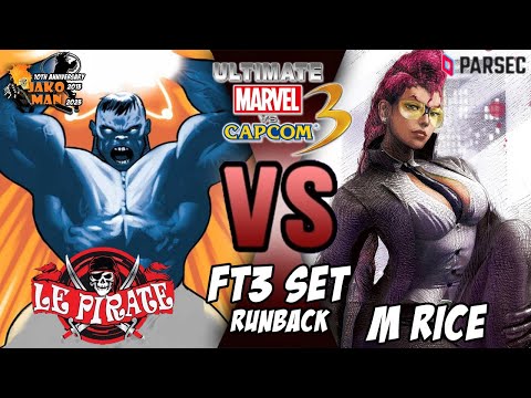 UMVC3 Parsec FT3 Set Runback - le pirate VS M RICE