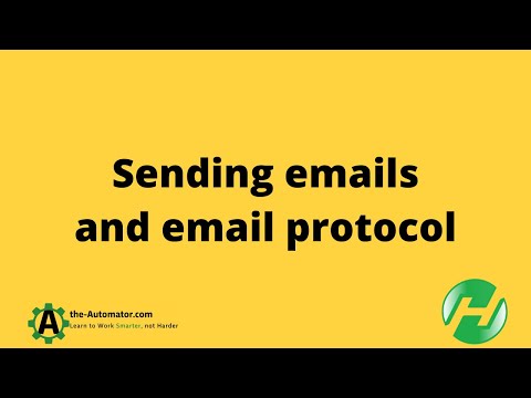 Discussing email servers, protocol and sending emails