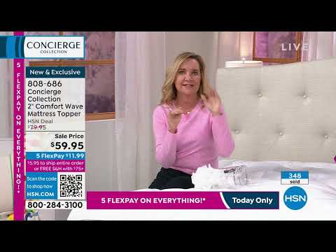 Concierge Collection 2" Comfort Wave Mattress Topper