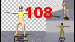 Basic Step Ups, exercise to lose weight at home