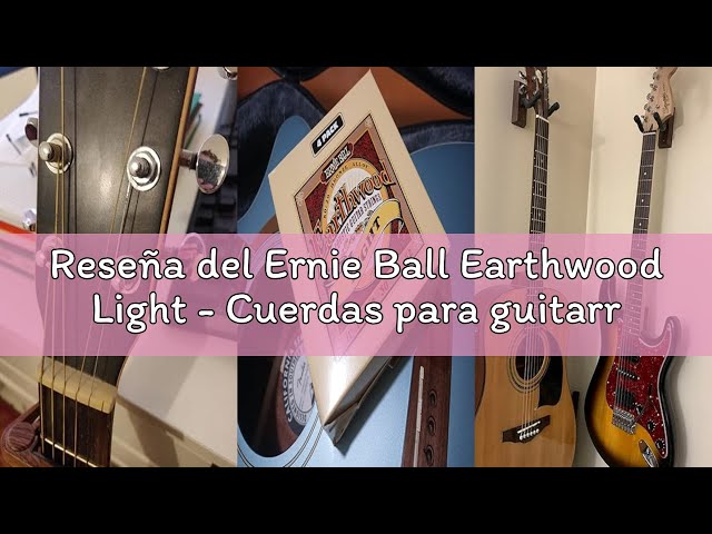 Vídeo relacionado con Ernie Ball Earthwood Medium Light - Cuerdas para guitarra acústica, bronce 80/20, calibre 12-54