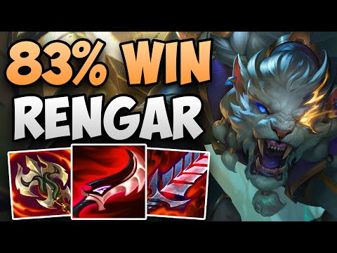 83% WIN RATE RENGAR IN CHALLENGER! | CHALLENGER RENGAR JUNGLE GAMEPLAY | Patch 13.24 S13